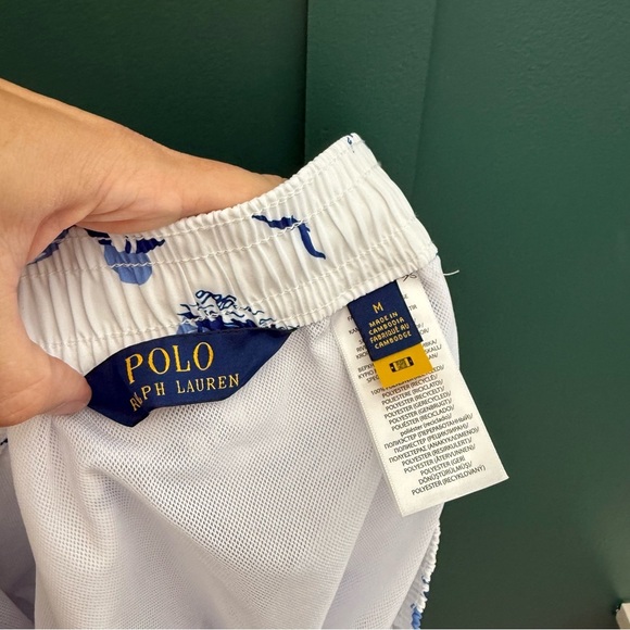 Polo Ralph Lauren 5.75-Inch Traveler Classic Swim Trunk Bear Sailboat Logo - Picture 8 of 10